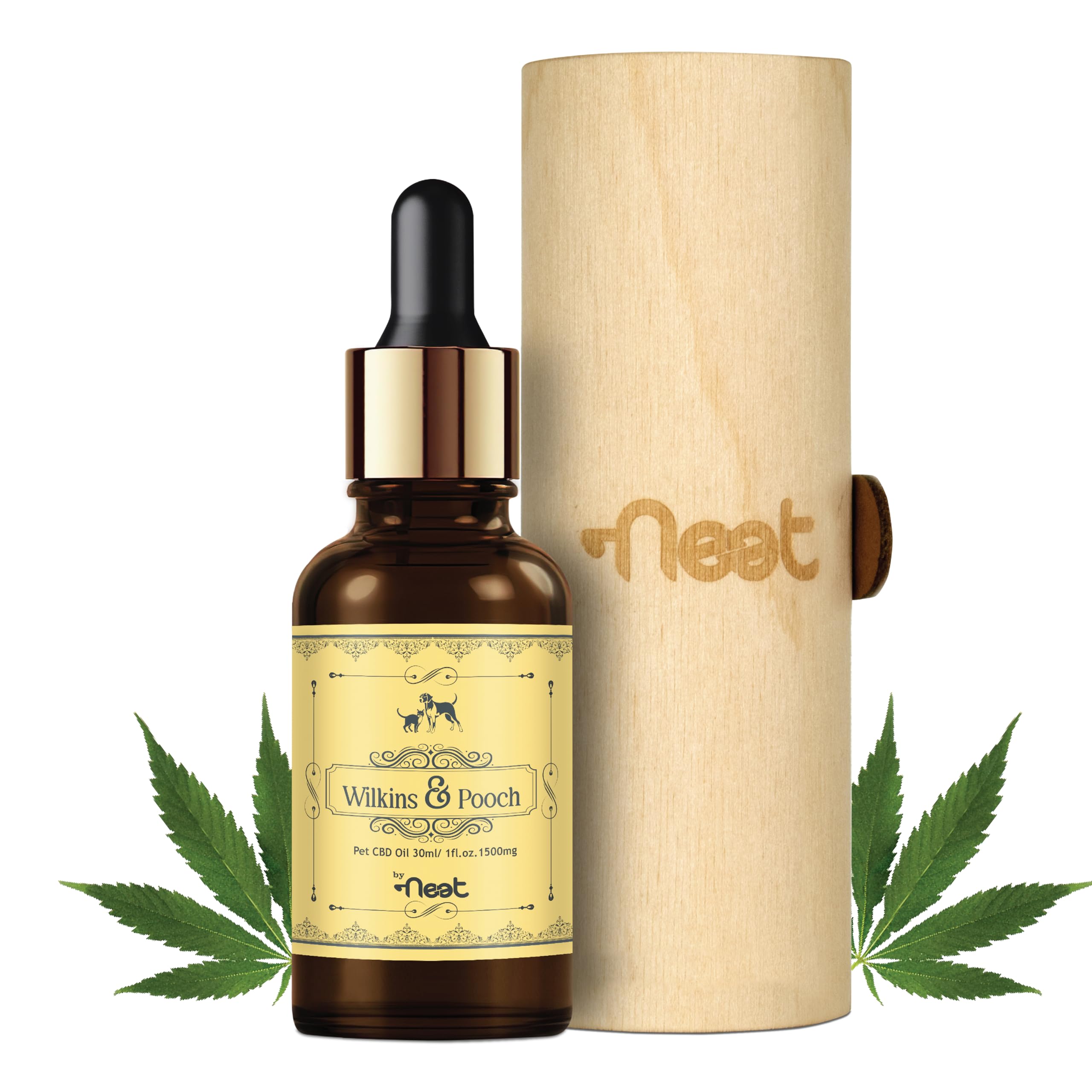 Wilkins&Pooch Hemp Seed Oil for Pets | Natural Hemp Oil for Dogs & Cats | Calming & Anti-Anxiety Supplement, Vijaya | Supports Gut, Joint & Fur Health | Anxiety Relief for Dogs (1500mg)