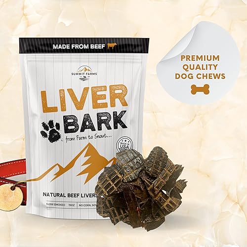 Miniatura 6 de Golosinas para perros de 15 onzas, paquete de golosinas de hígado de res naturales reales para perros. Golosinas irresistibles para perros de todas
