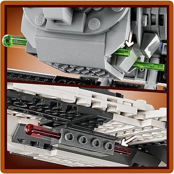 Lego 75348 Star Wars Mandalorian Fang Fighter vs TIE Interceptor