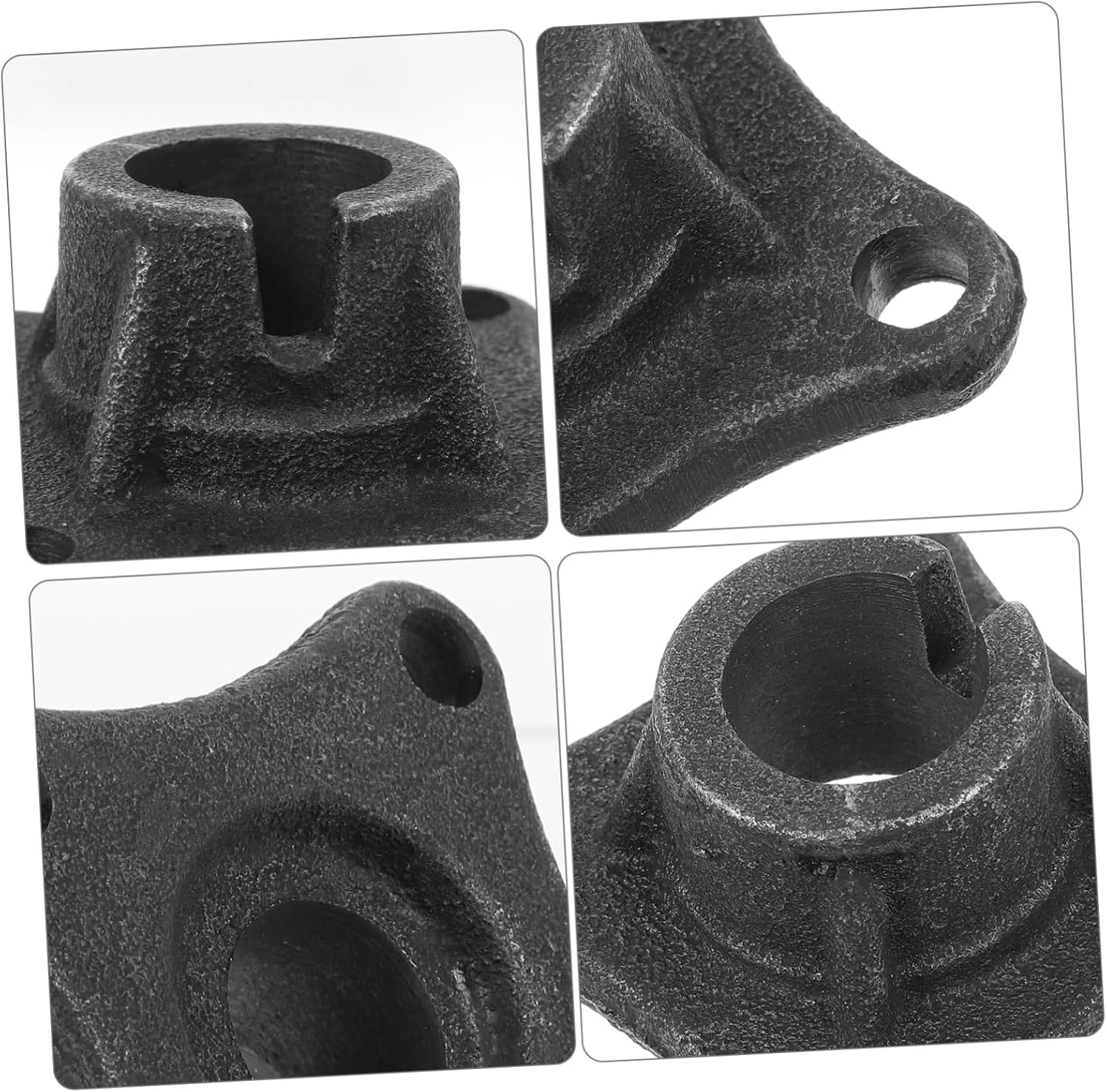 Universal Chair Replacement Connector Part, Metal Black Salon Accessory