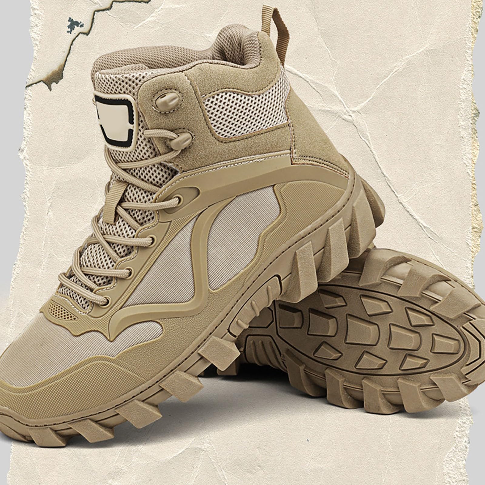 Botas de senderismo para hombre, impermeables, ligeras, de trabajo