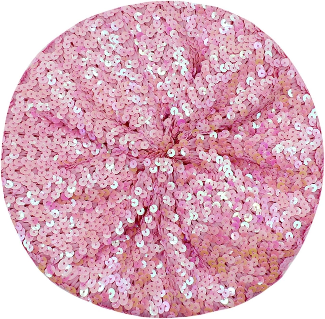 JUMISEE Sparkly Sequin Berets for Women Girls Fashion Beanie Hat Costume Accessories for Festival Party Dance