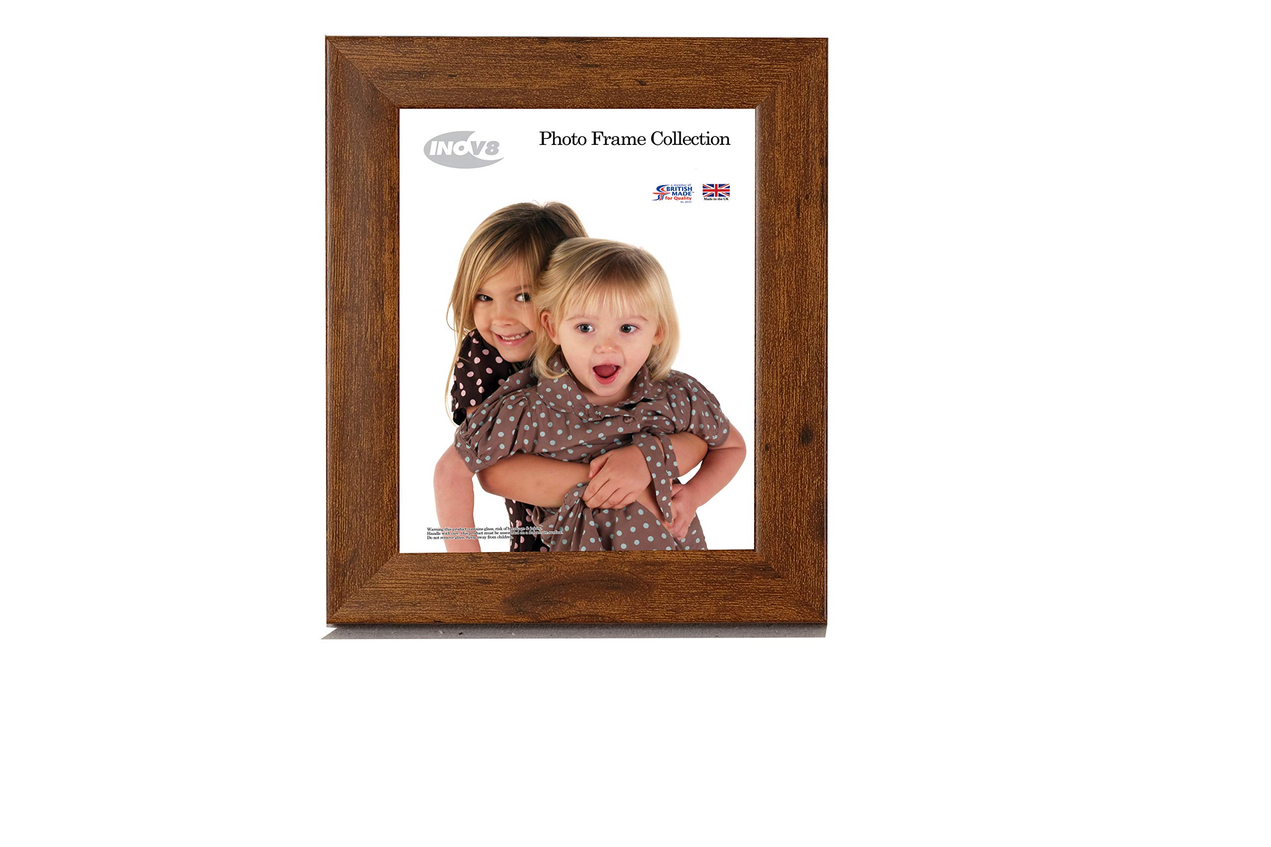 Inov8 Wood Grain Framing British Made Photo Frame Value 6X4