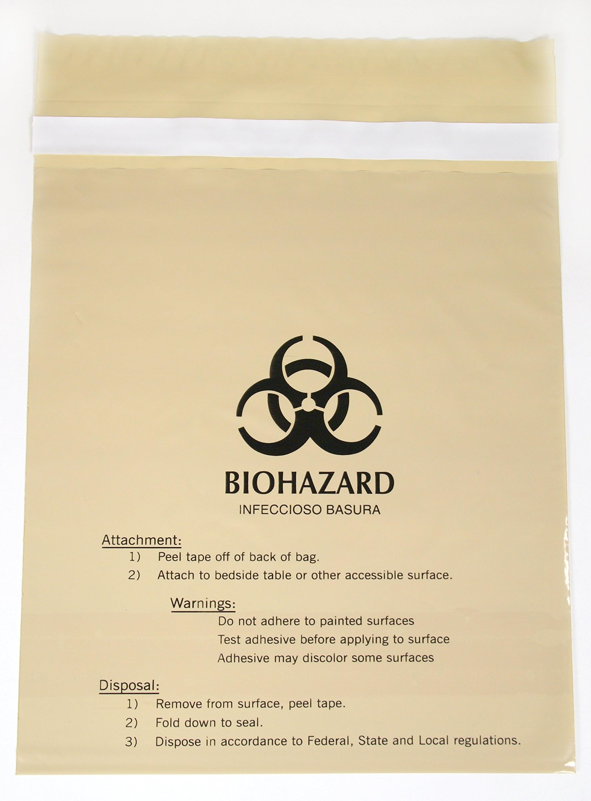 Beige Small Stick on Bag for Regular Waste Case of 10 Bx