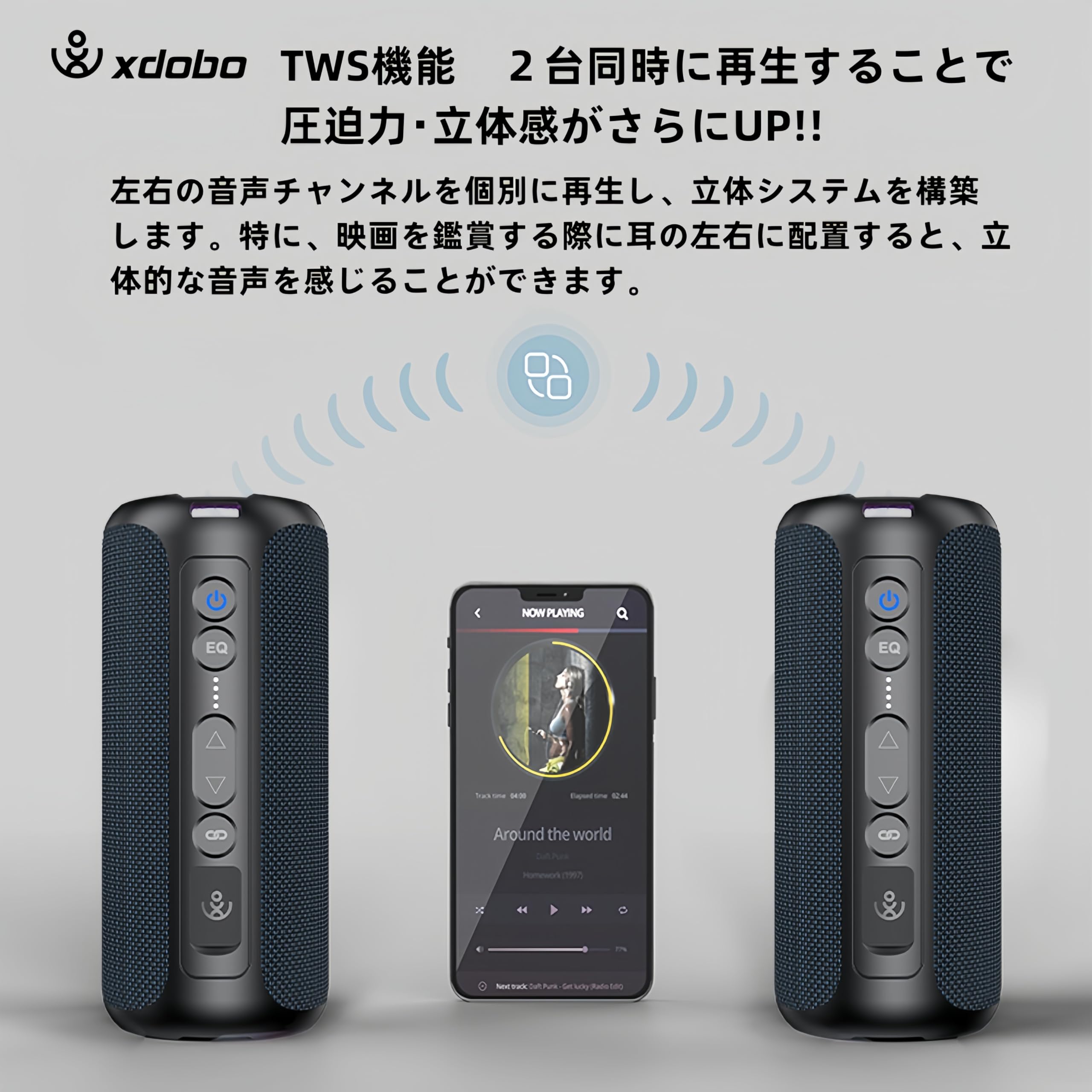 Amazon.co.jp: xdobo 50w ブルートゥーススピーカー Bluetooth5.3 大