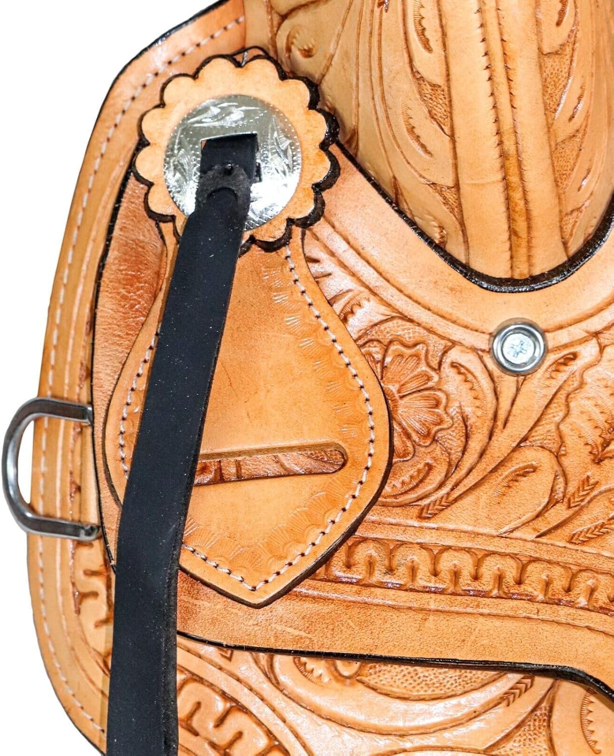 American Western Horse Saddle – Hand Tooled Leather Flex Tree Trail & Barrel Racing Saddle | Durable Equestrian Tack for Adult & Youth Manufacturing from India