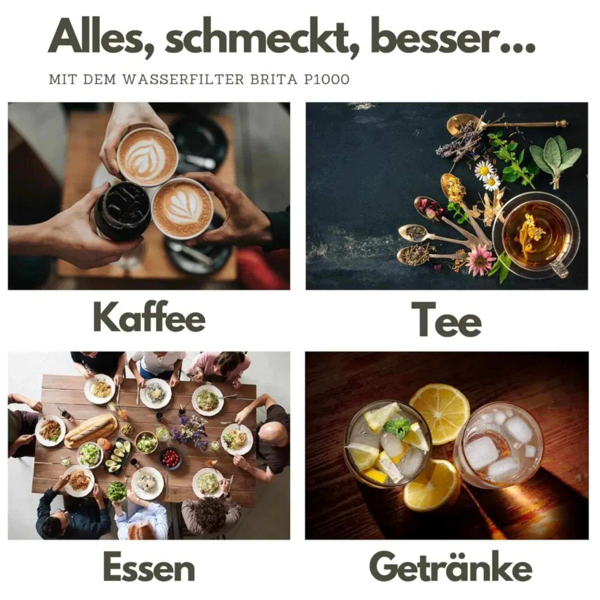 AORA | Untertisch-Wasserfilter-System mit 1-Weg-Wasserhahn | kompatibel mit BRITA Filter P1000 & Filterkopf | reduziert Kalk & verbessert Geschmack | SOFIA Edelstahl Schwarz mit Digiflow