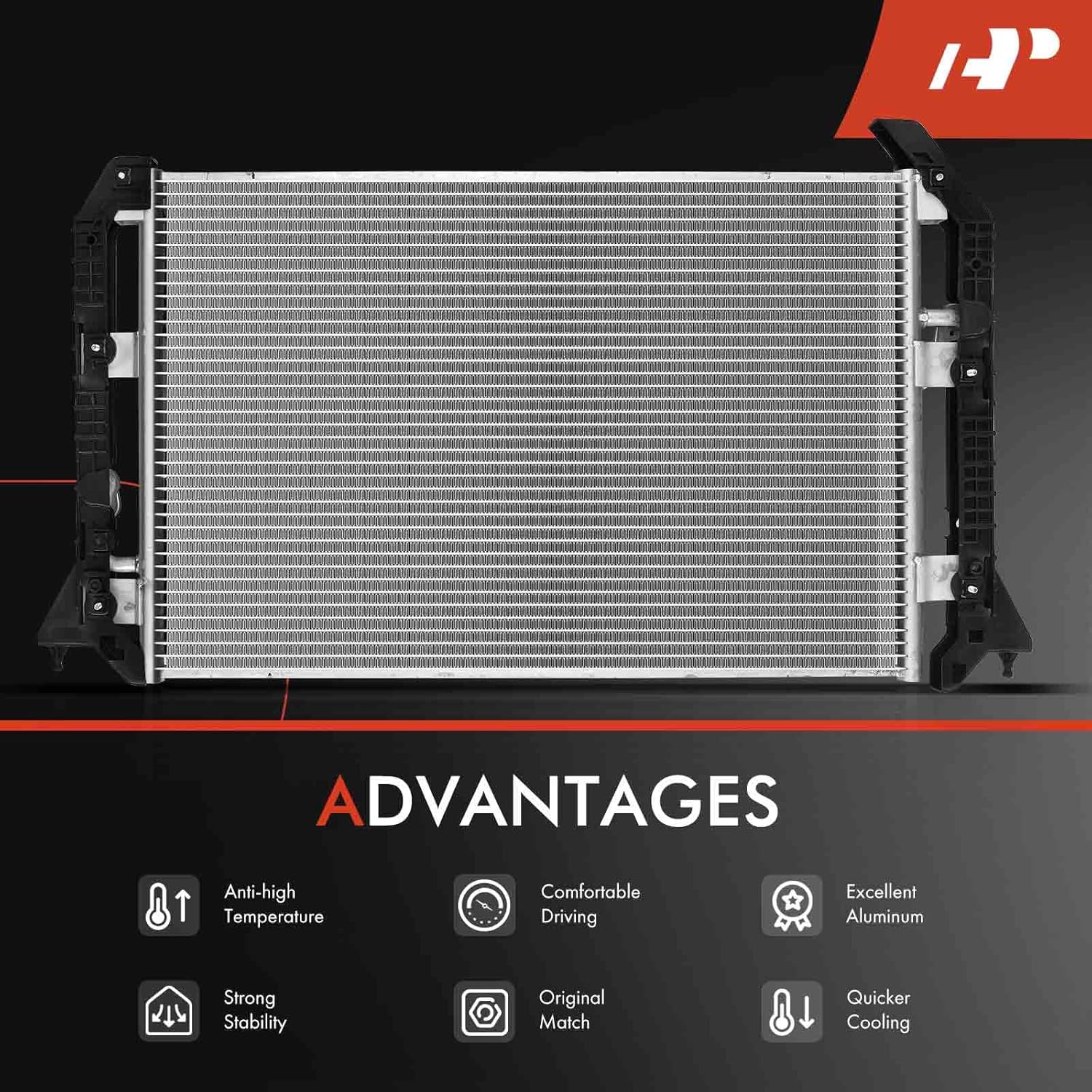 A-Premium A/C Condenser Replace# 4570, 8846033060 - Compatible with Toyota Camry 1993-1996, Lexus ES300 1994-1996, 2.2L 3.0L