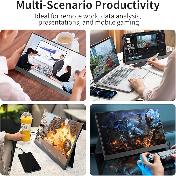 Monitor Portátil, 4K UHD 15.6 Pulgadas Ligero para Laptop Xb miniatura 5