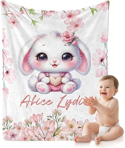 Miniatura 16 de Envío al día siguiente impreso en Estados Unidos - Manta de bebé personalizada, mantas de bebé personalizadas para niños y niñas con nombre, regalos