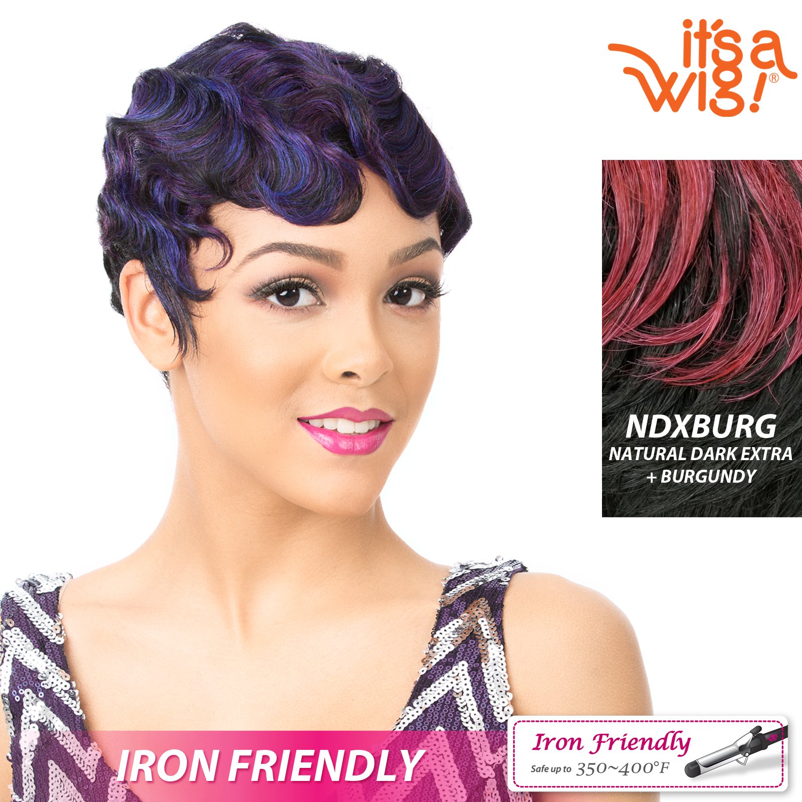 It's a Wig(NDXBURG - N TUR L D RK EXTR + BURGUNDY) - Synthetic Hair Nuna (NDXBURG - N TUR L D RK EXTR + BURGUNDY)
