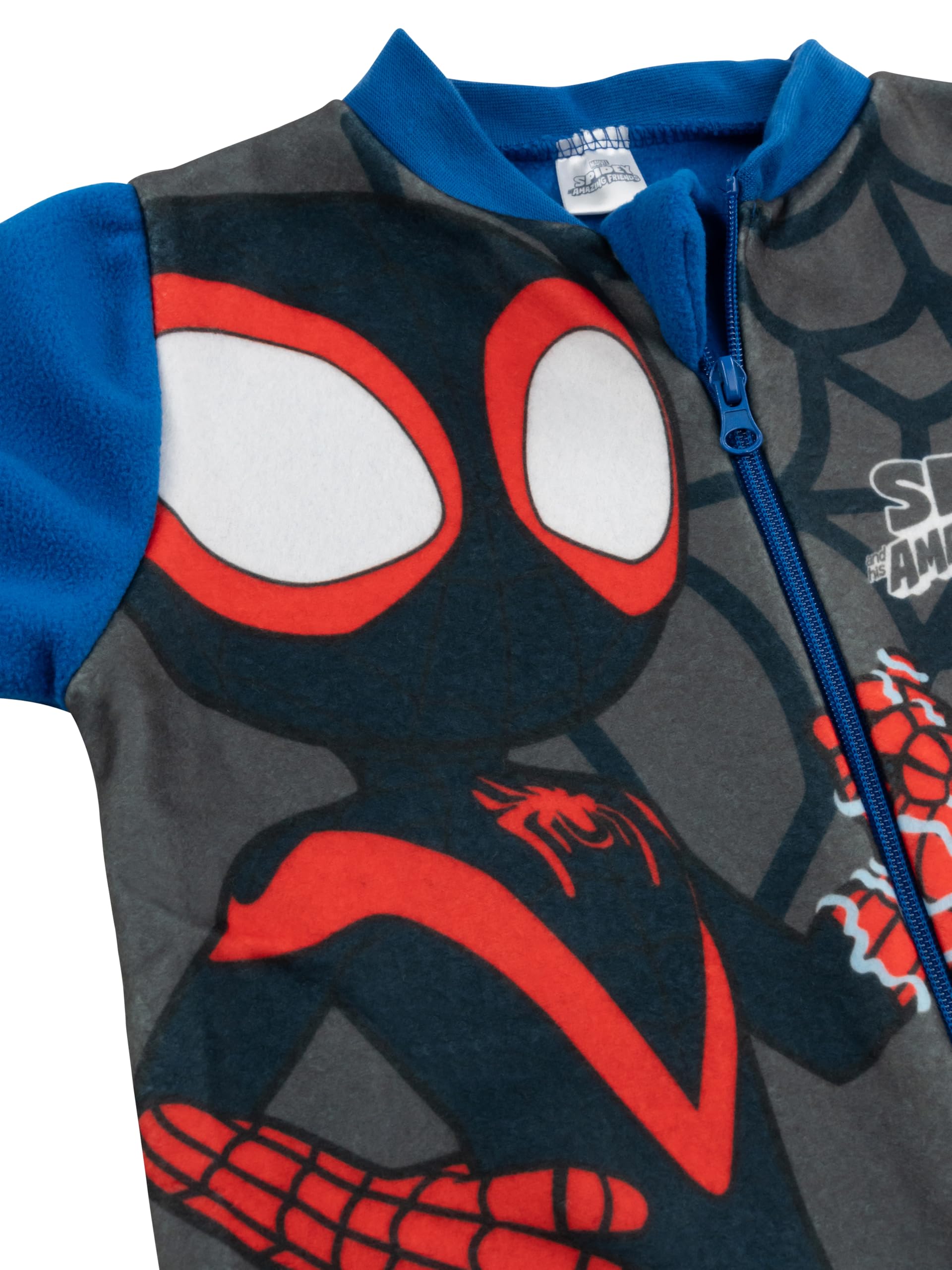 Marvel Spidey und Seine Super-FFreunde Kombinezon dla chłopców - Spiderman Kombinezon Dziecięcy Piżama Piżama z długim rękawem czerwony/niebieski