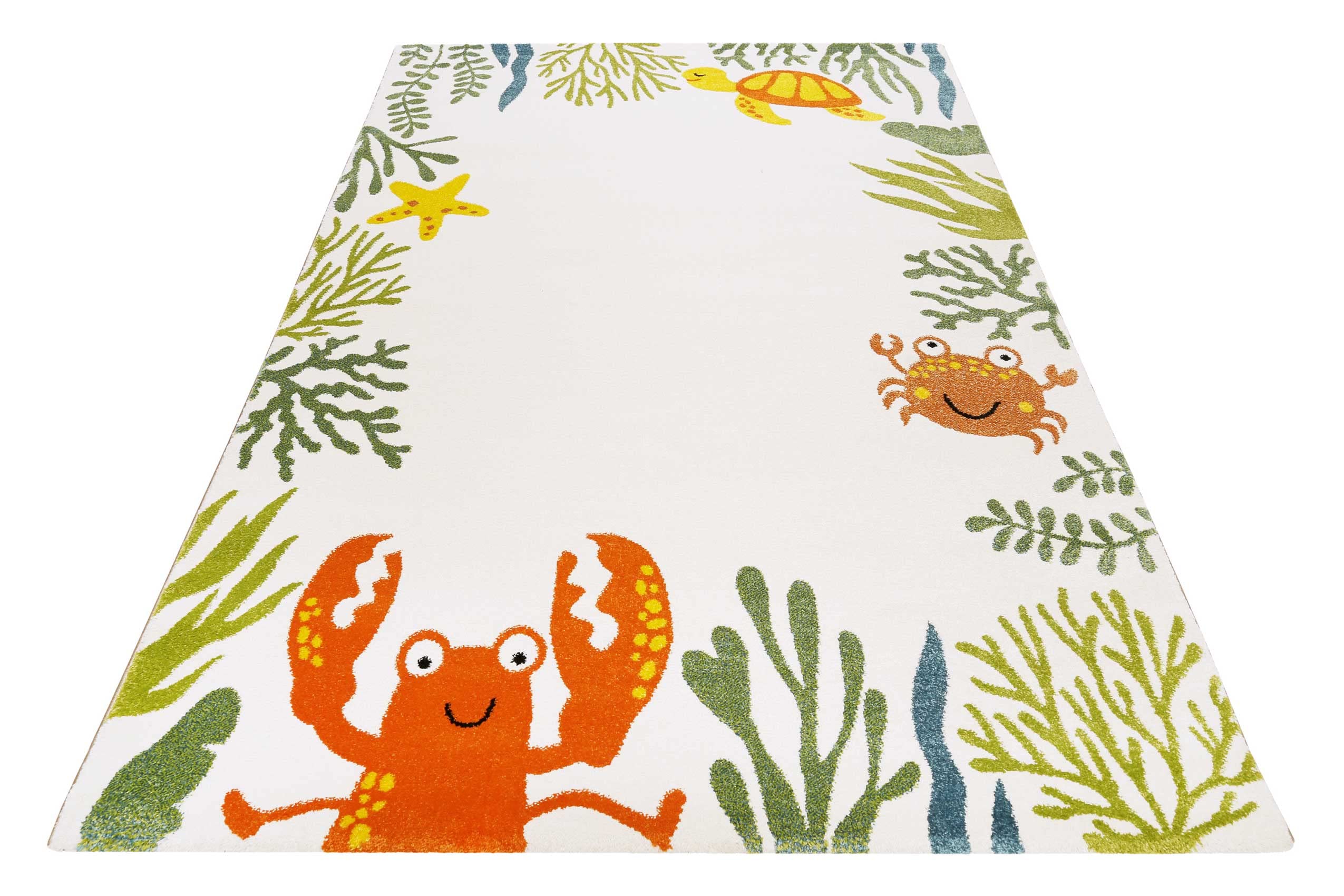 Tappeto Home ESPRIT Bianco Multicolore Per bambini 100 x 150 x 1,5 cm