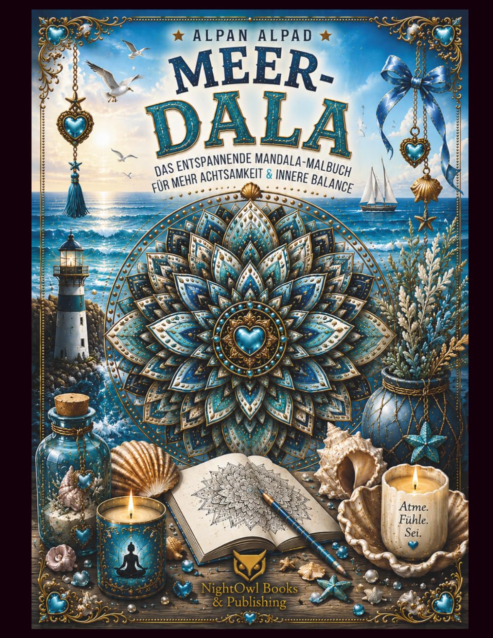 MEER-DALA: Das Mandala-Malbuch voller Ozeane, Wellen & Unterwasserwelten