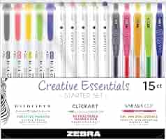 Amazon.com : Zebra Pen Creative Essentials Starter Set