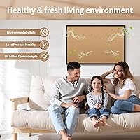 Vista 4 de ORIENTOOLS Tableros de corcho para paredes, tablero de corcho de 18 x 24 pulgadas para oficina, tablón de anuncios con marco, tablero de pines