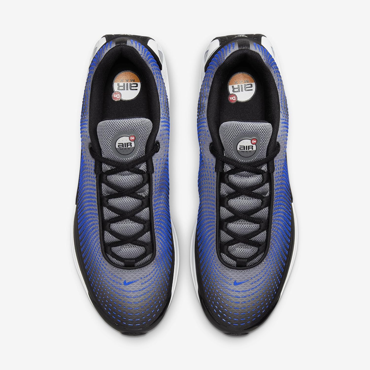 Nike Air Max DN Shoes (HM0708-001, Black/Light Smoke Grey/Racer Blue/White) Size 9.5