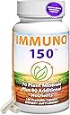 Immuno 150 Immune Support Supplement, Packed with 70 Plant Minerals, 13 Essential Vitamins and 68 Additional Nutrients-150 Vegetable Capsules- Immune Boost for All Age Groups