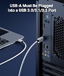 Syntech Link Cable 16FT for PCVR Compatible with Oculus/Quest 3/Meta Quest 3S, Quest2/Pro/Pico 4/Ultra Accessories and PC/SteamVR, High Speed PC Data Transfer, USB 3.0 to USB C Cable for VR Headset