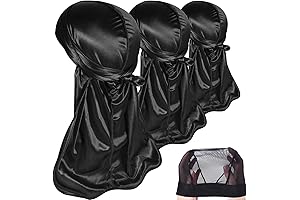 Black Silk Durags for Men - Premium Hair Protection