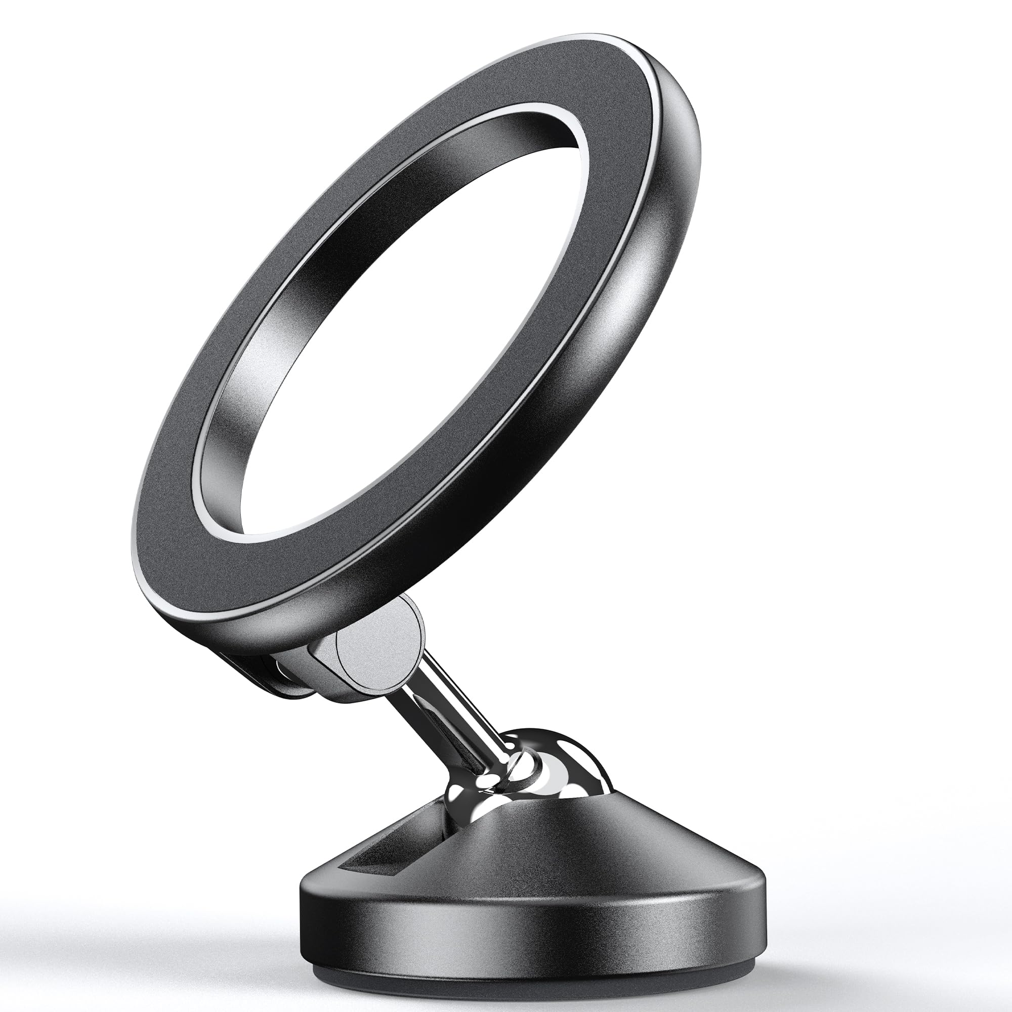 [All Metal for Magsafe Car Mount, [Upgrade Strong Adhesive] Magnetic Car Phone Holder for Car Dashboard Sticky, Car Phone Mount Folding 360° Rotation for Android, iPhone 16 15 14 13 Pro Max