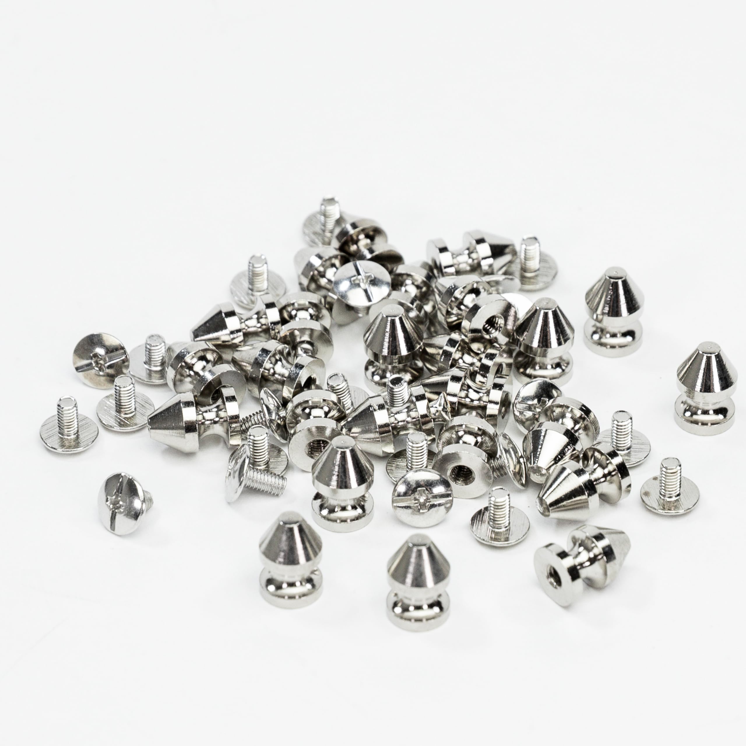 Kit 354 Borchie E Punte Metalliche Punk | 8 Misure | Per Giacca, Cintura, Scarpe, Fai Da Te