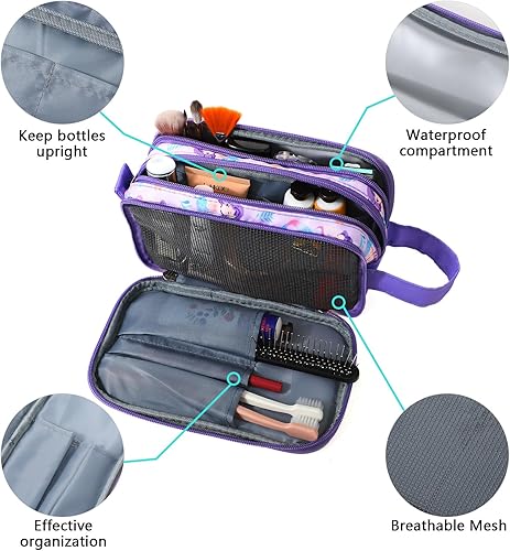 Miniatura 3 de Hapycat Neceser infantil para niñas, Púrpura sirena.