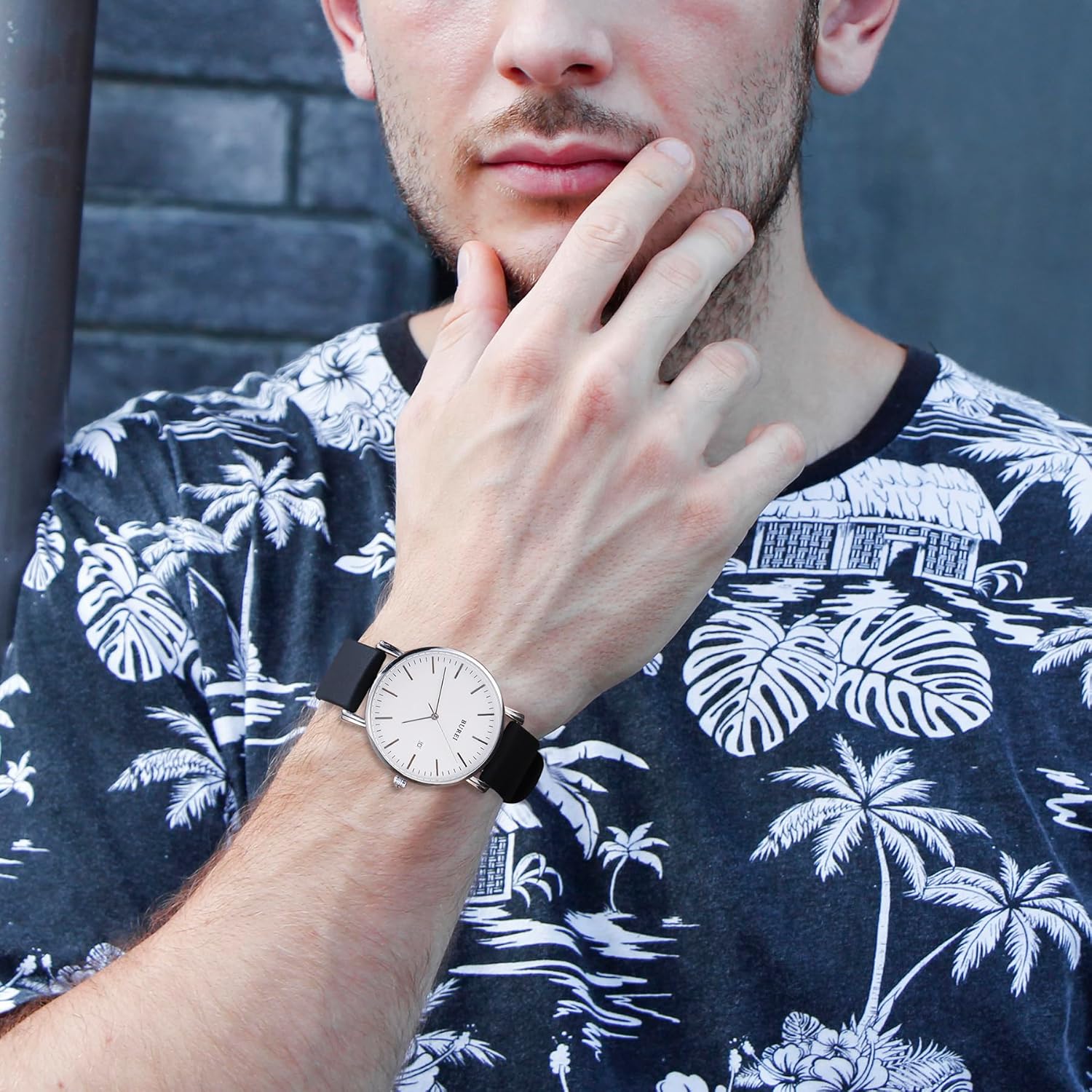 BUREI Men Watches Fashion Minimalist Analog Calendar Quartz Waterproof Watches for Men Women Student. - Image 6