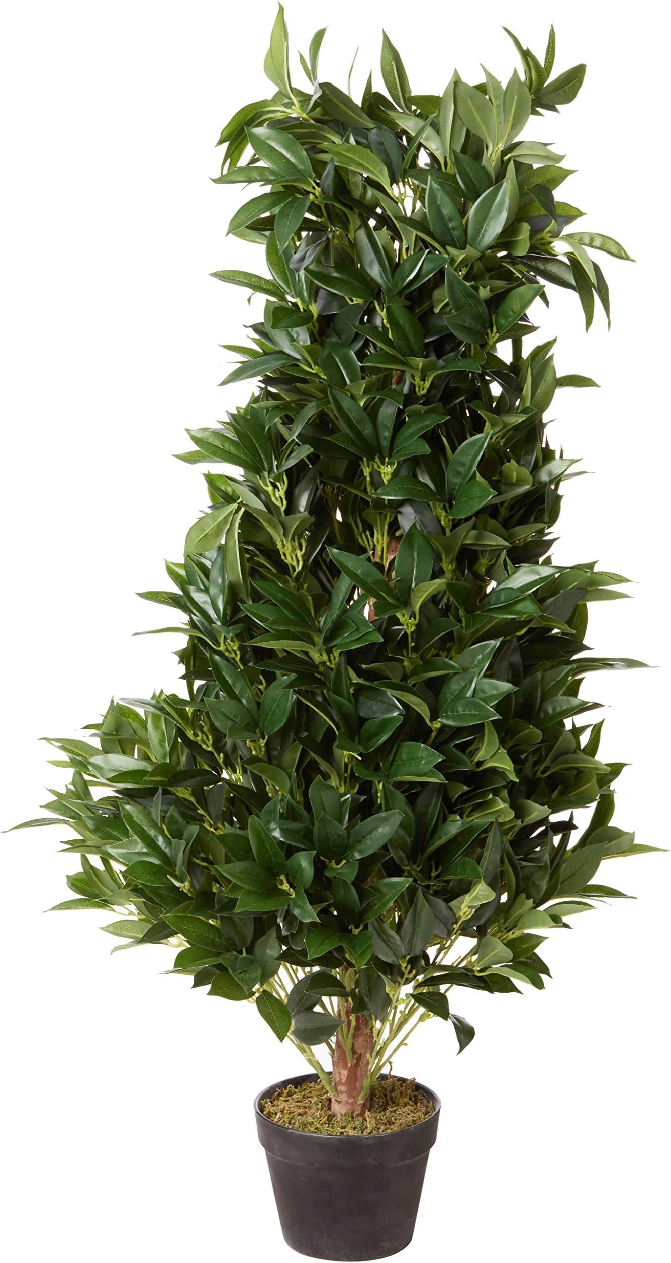Nearly Natural 4ft. Bay Leaf Artificial Topiary Tree UV Resistant (Indoor/Outdoor)