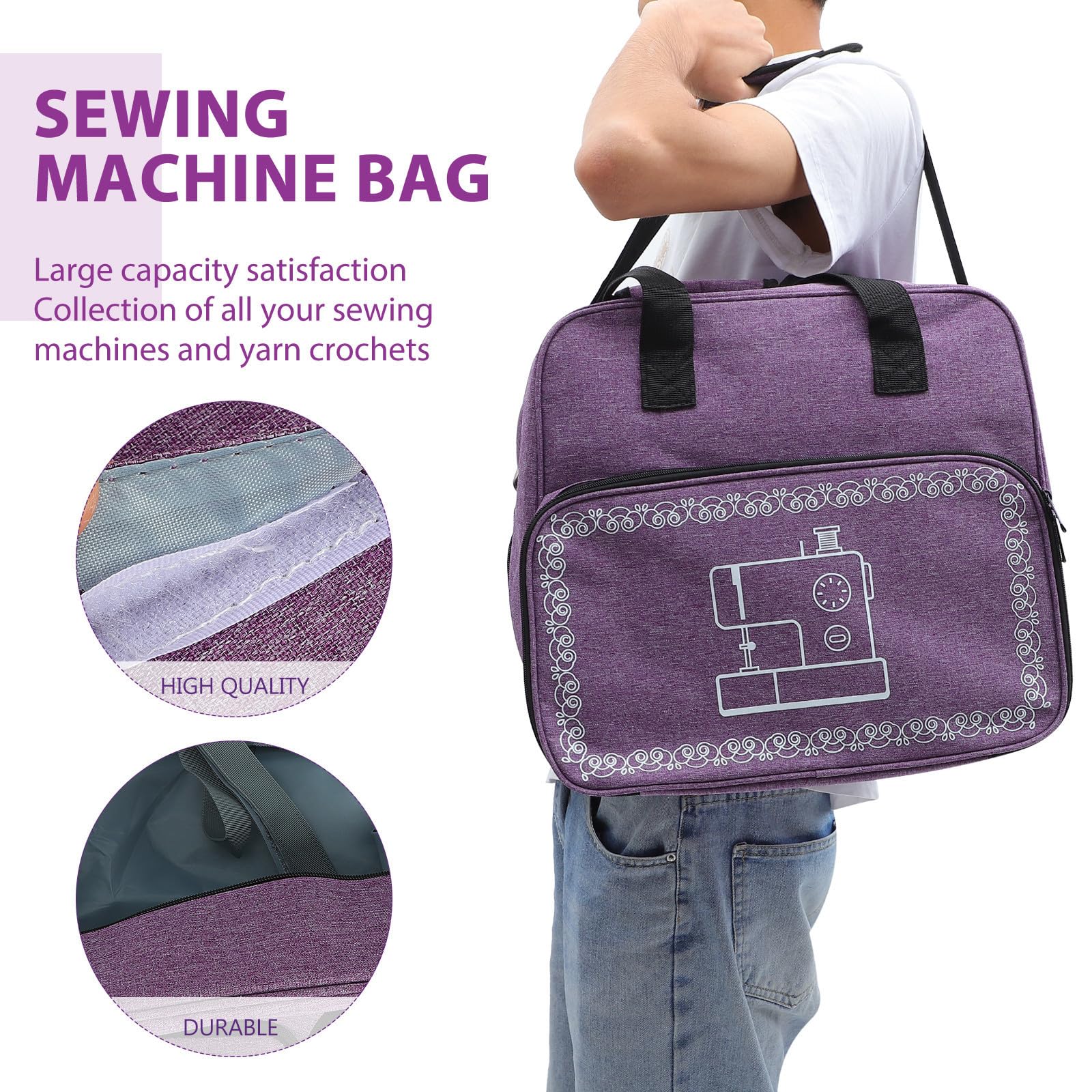 Bolsa 600d para Mano Oxford Tela Máquina