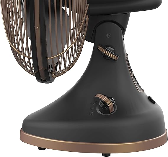 Vornado Silver Swan Alchemy Oscillating Vintage Fan, Gunmetal, Medium and Vornado VFAN Mini Classic Personal Vintage Air Circulator Fan, Green