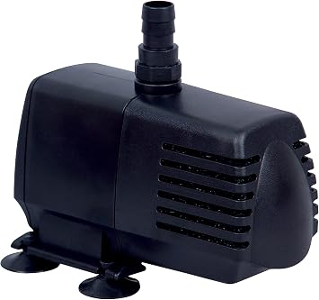 EcoPlus 590 GPH 2233 LPH, 40W Submersible Water Pump w/ 15 ft Power Cord | Aquarium, Fish Tank, Fountain, Pond, Hydroponics