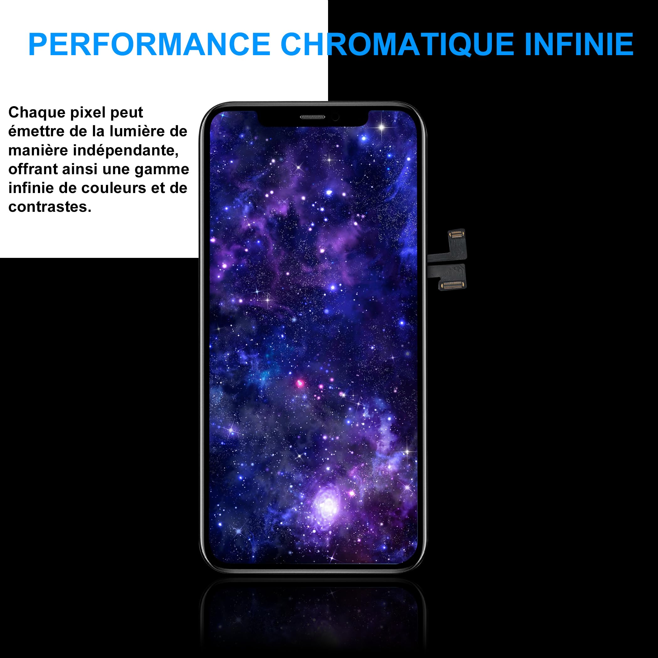 OLED Écran iPhone X, Disque OLED pour iPhone X Modèle de A1865, A1901, A1902