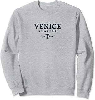 Venice Beach Florida Palm Tree Surf Beach Gift Tee Sweatshirt