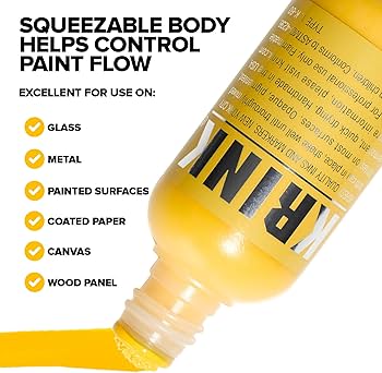 Amazon.com: Krink K-60 Yellow Paint Marker - Vibrant and Opaque