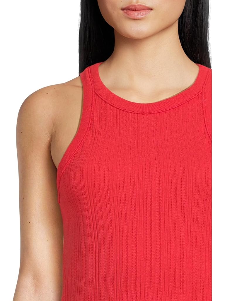 Red Faherty Paradise Pointelle Tank