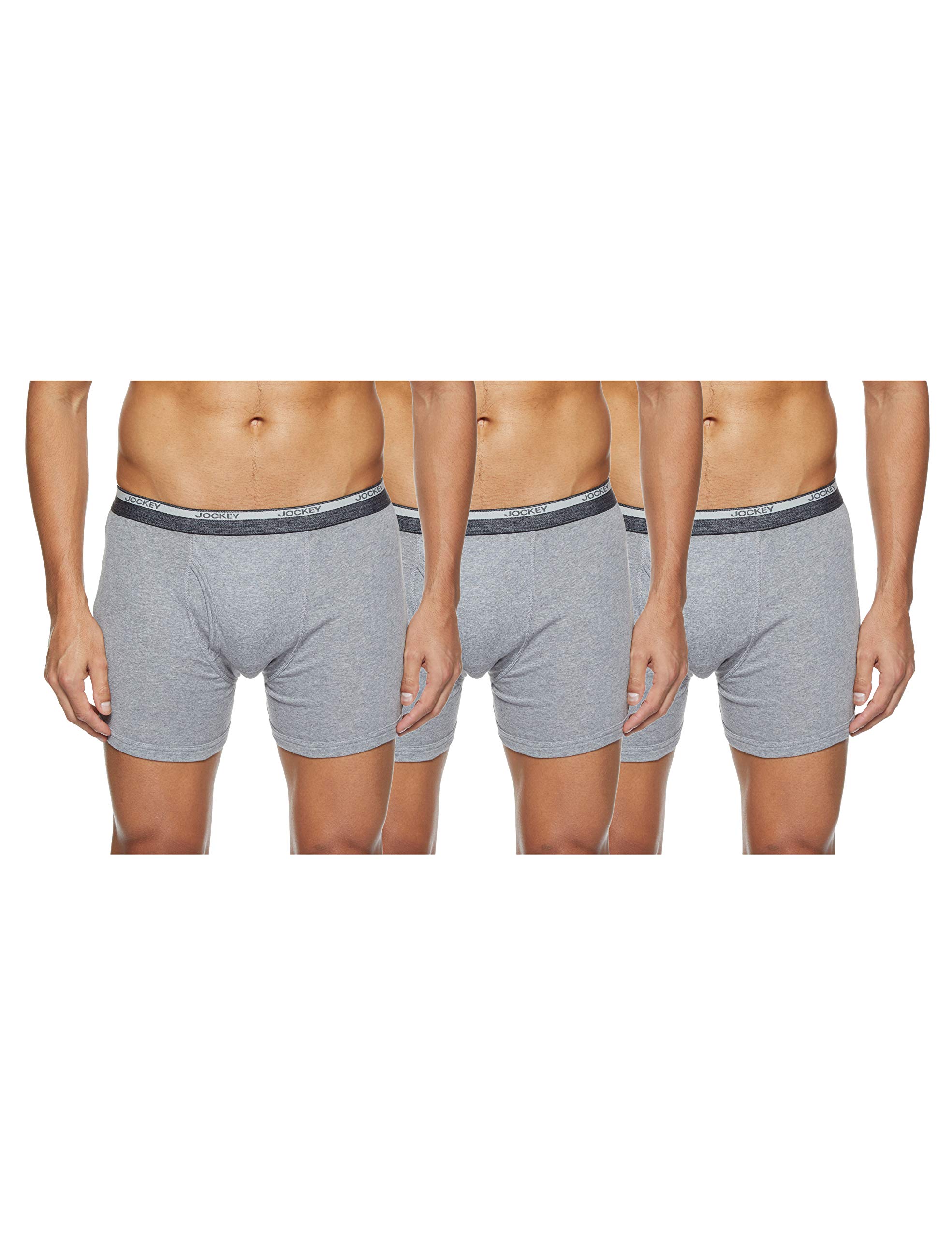 Jockey Men's Cotton Boxer Brief (Pack of 2) (8009-0210-ASSTD assorted M_Assorted_M)