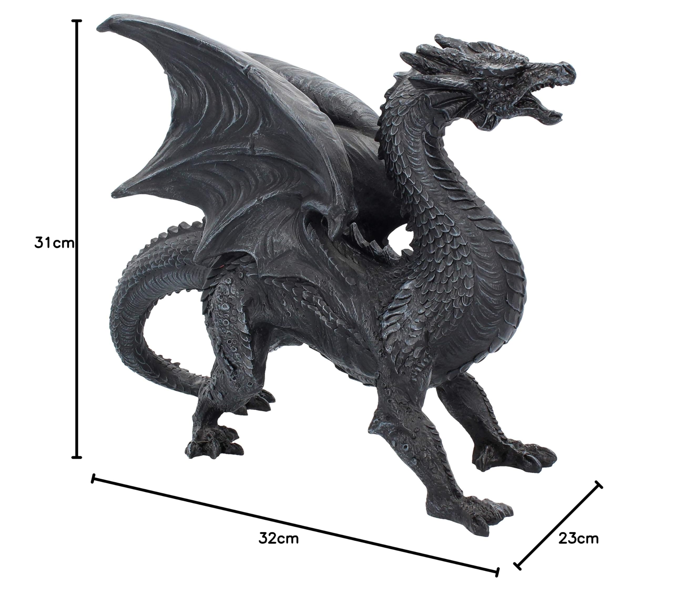 Nemesis Now Dragon Watcher - Figura Decorativa (28,5 cm), Color Negro