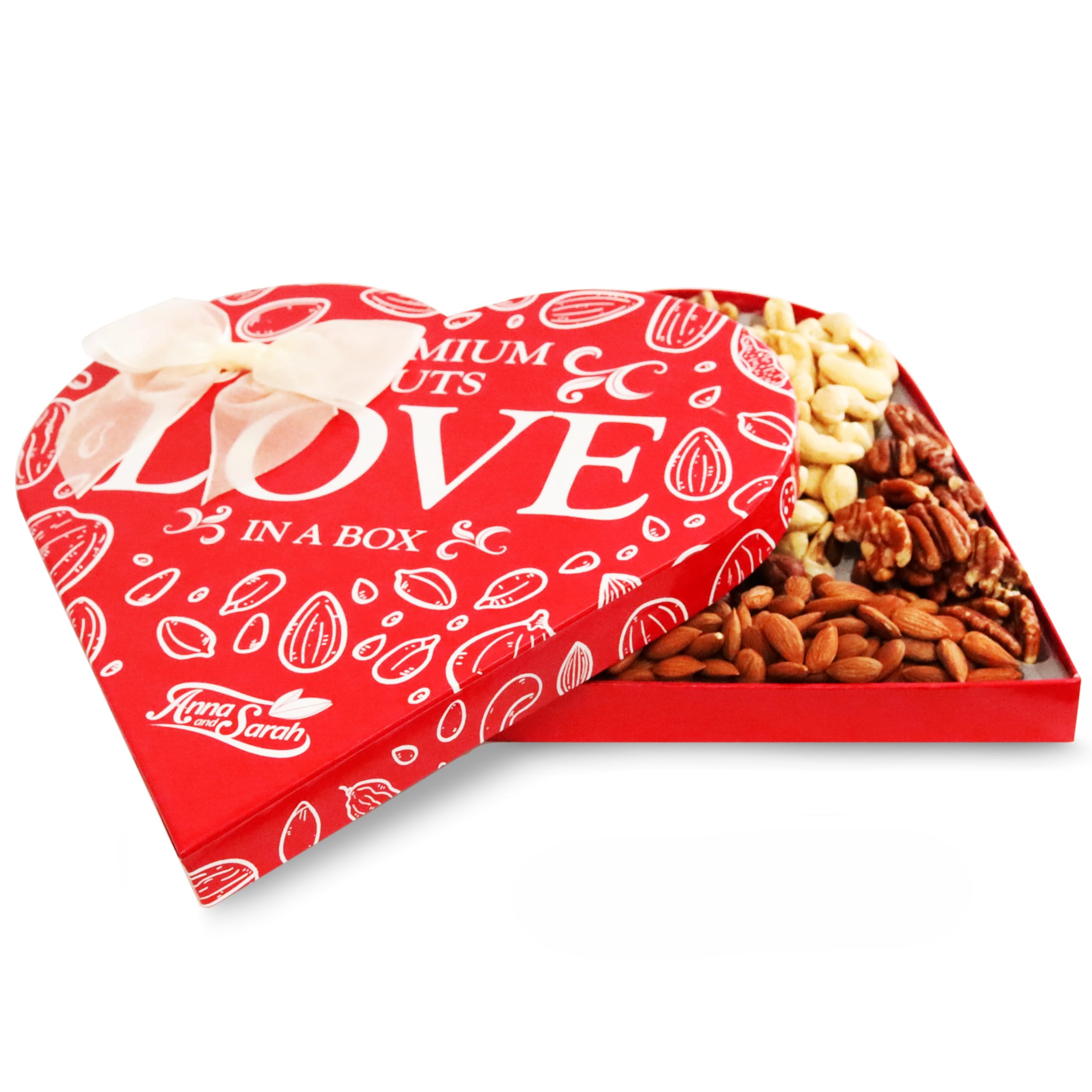 Amazon.com : Anna and Sarah Premium Mixed Nuts Large Size Heart