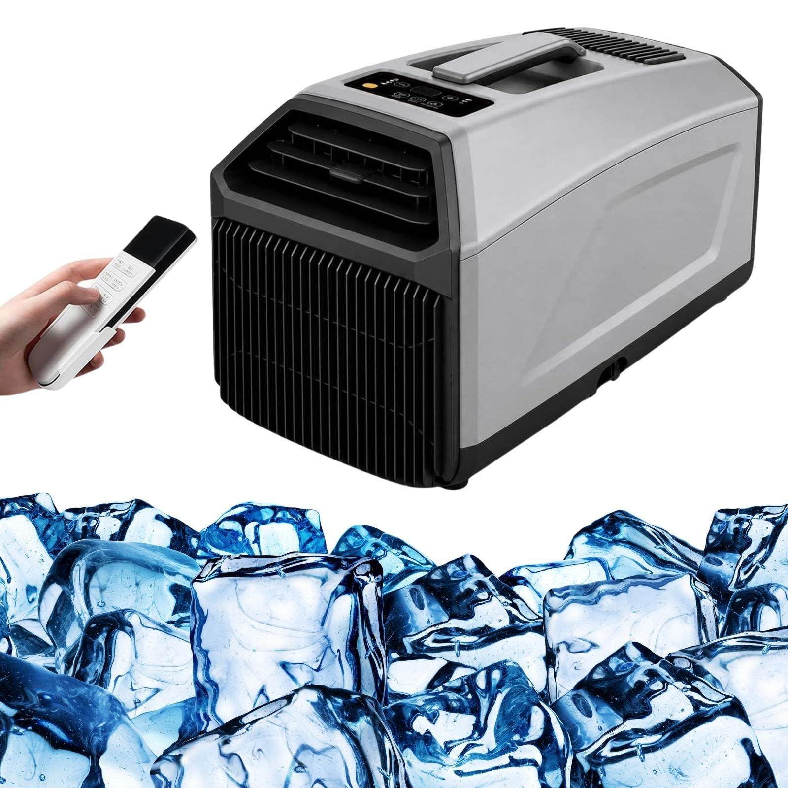 Air Conditioning Unit Portable Quiet, 2 Mins Fast Cooling AC Grey