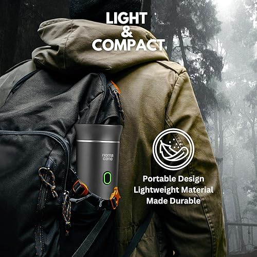 Miniatura 4 de Máquina de café espresso portátil eléctrica, cafetera de viaje, autocalentamiento instantáneo con USB-C, sistema de cápsulas de extracción