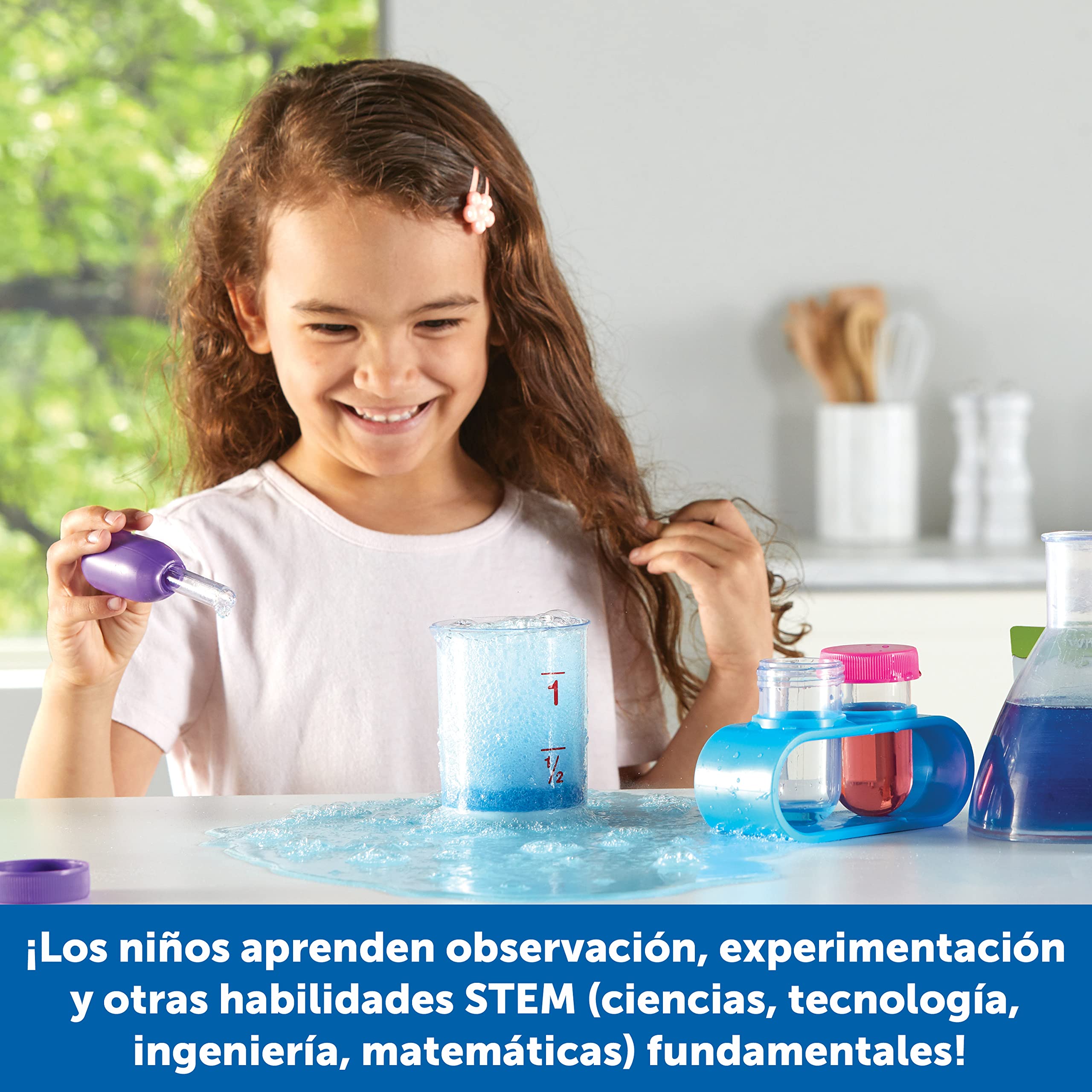 Cuentagotas Jumbo Con Soporte, 6 Pipetas Para Experimentos Infantiles