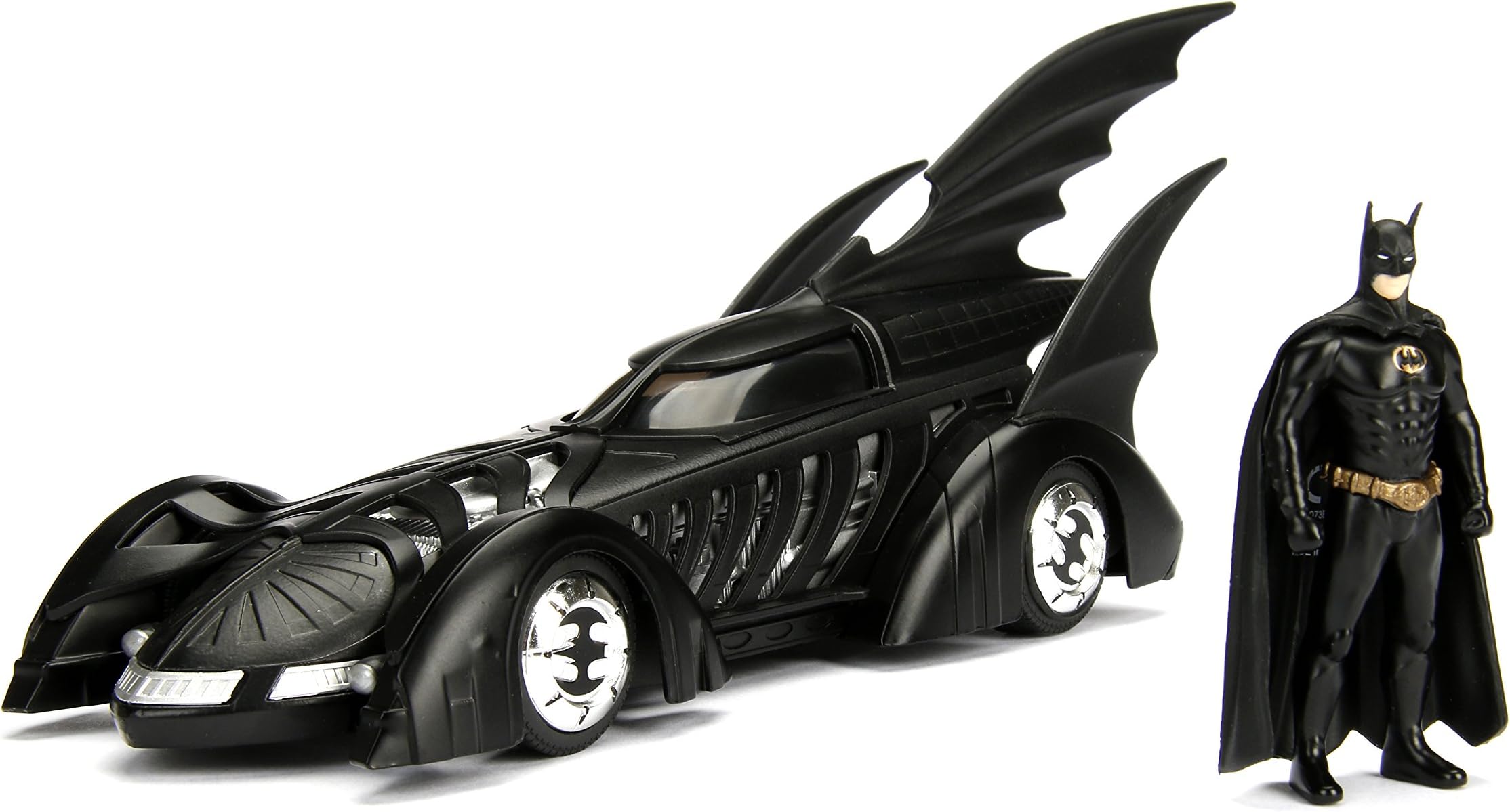 Jada DC Comics Batman Forever Batmobile & Batman Figure 1:24 Die - Cast Vehicle with Figure