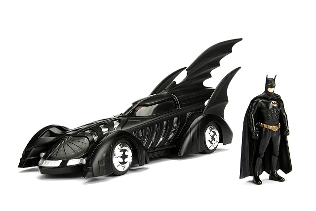 Jada Modelo Batmobile de Batman Forever 22 cm Escala 1/24 con Figura de Batman