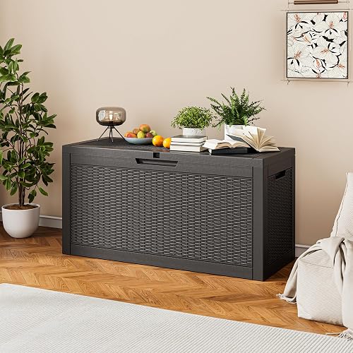 Outdoor Storage Box, 70 Gallon Deck Box Outdoor Waterproof - (size: 70 Gallon)