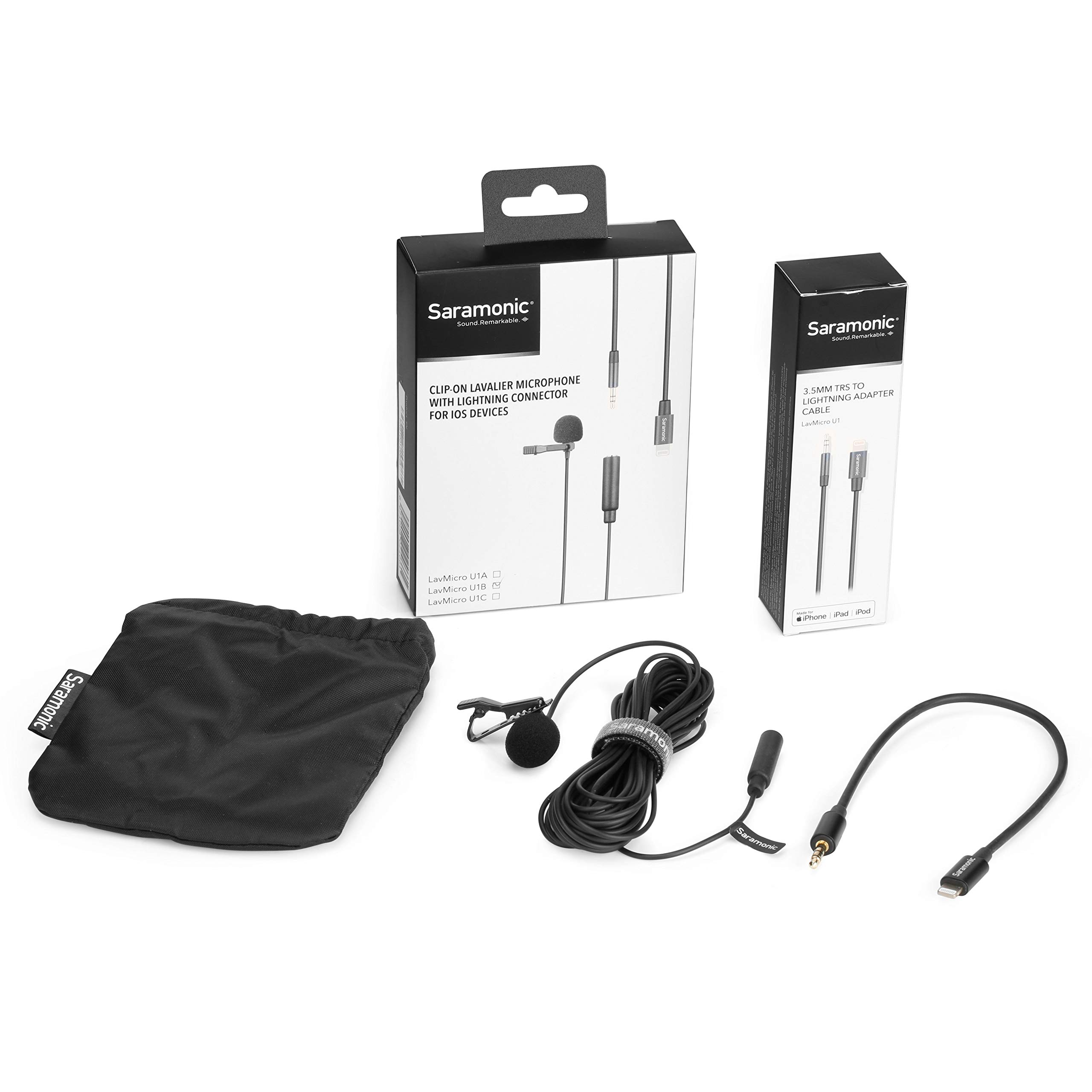 Saramonic LavMicro U1B tie mic Lightning