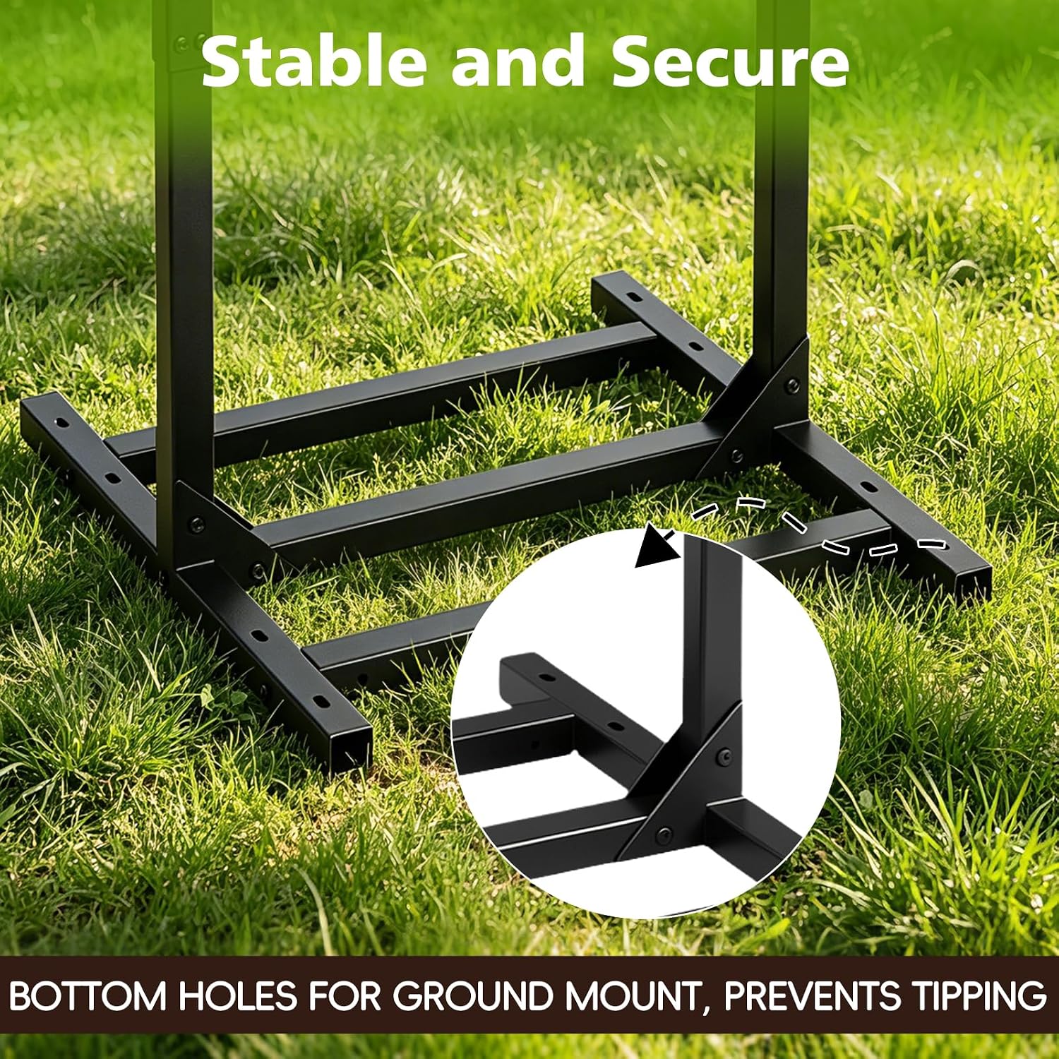 Outdoor Cat Feeding Station, Durable Galvanized Steel Stray Cat House | Keep Raccoons Away, Anti-Slip Grip Holes and Stable Base, Weatherproof Elevated Platform Shelter for Feral Cat