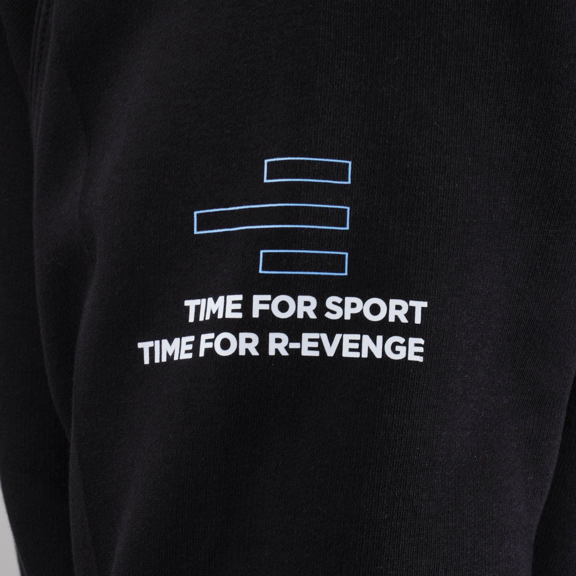 R-evenge Sudadera de algodón para hombre con capucha, cremallera y bolsillos de canguro
