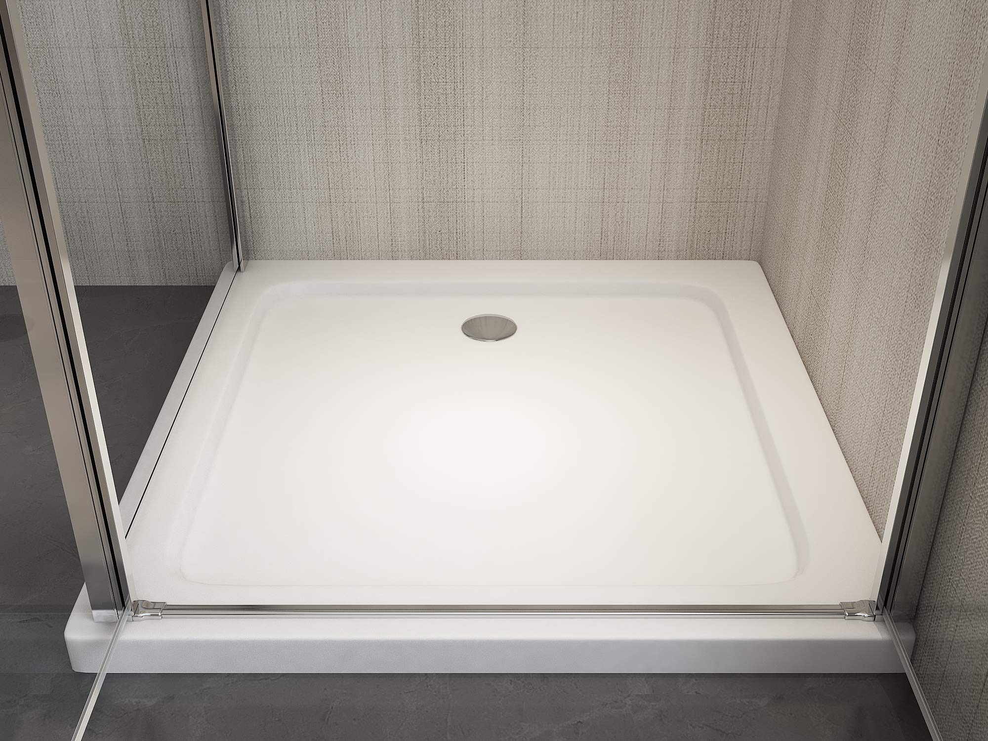 Box Doccia Angolare Con Parete Fissa Laterale e Porta Battente Apertura Saloon H.190 Vetro 6 mm Easy-clean Reversibile (Fissa 65-67,5 x Saloon 67-70)