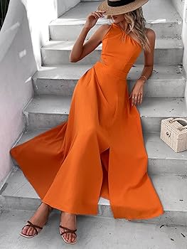 Amazon.com: SweatyRocks Women's Sleeveless One Shoulder Tie